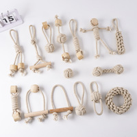 Meilleures ventes : Ensemble de jouets pour chiots en corde de coton, jouets à mâcher indestructibles, jouets à nœuds pour la dentition et contre l'ennui, pour les fêtes
