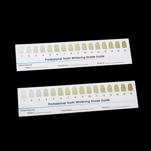 Guía Profesional de <span class=keywords><strong>16</strong></span> Tonos para Blanqueamiento Dental, Tarjeta de Comparación de Color de Dientes con Registro del Paciente, Marca Privada OEM - Product Image 2