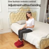 Plüschiger Elektrischer Beheizter Fußwärmer mit Shiatsu-Massage und Zeitsteuerung