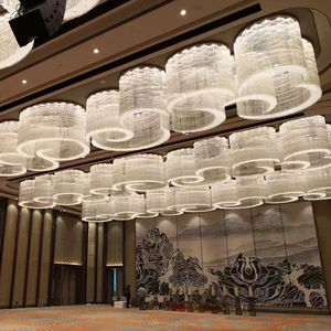 <span class=keywords><strong>Talin</strong></span> Lighting Hotel Villa Custom Large Project Luxury Crystal Chandelier Accesorio de iluminación LED para Hotel Personalizar Chandelier - Product Image 6