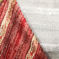 Matériau textile métallisé, tissu jacquard en brocade métallique pour rideau, 1 pièce