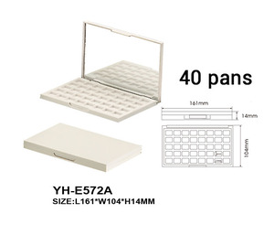 40 pans Colors <b>Big</b> Eyeshadow Palette Plastic Black/White Empty Eye Shadow Cases Cosmetics Makeup Plastic Boxes - Product Image 5