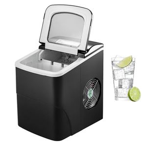 Mini fabricante de hielo portátil 12V 24V 26 Ibs fabricante de cubitos de hielo negro - Product Image 6