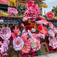 Bunga Peony EVA besar kustom bunga buatan tinggi luar ruangan tahan air kertas raksasa seni bunga untuk jendela pernikahan acara kecantikan
