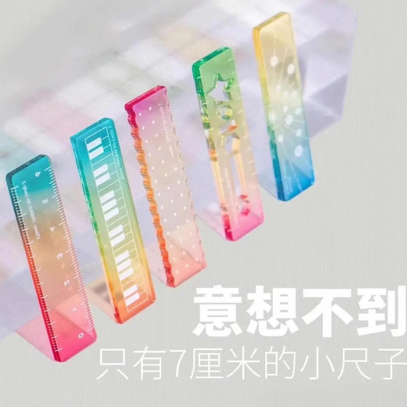 ชุดไม้บรรทัดลายลูกกวาด 5 ชิ้น