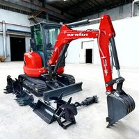 Mini-excavatrice chinoise INFRONT avec moteur EPA/EURO 5, 2 tonnes, 1 tonne, 1,8 tonne, cabine, mini-pelleuse à vendre, livraison gratuite