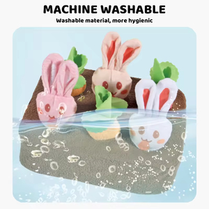 Jeu de récolte en peluche Lapin et Radis EPT, Jouet sensoriel éducatif à tirer et planter pour les tout-petits - Product Image 5
