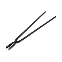 Pinces de forgeron en gros, pinces manuelles noires en fer pour l'usine de fusion du fer