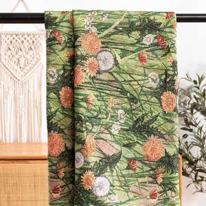 도매 민들레 폴리에스터 면사염색 자카드 브로케이드 원단 내마모성 헤비웨이트 플로럴 패턴 - Product Image 2