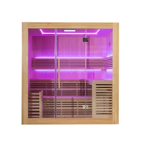 Роскошная домашняя двуместная инфракрасная сауна, комнатная традиционная озоновая сауна