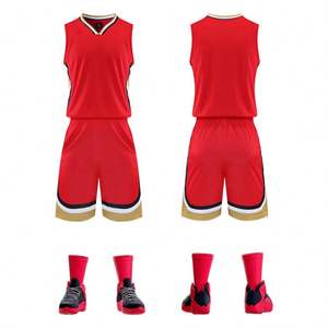 Basketball Uniform für Männer Sport Style Running Basketball Anzug Mehrfarbige Basketball Wear Herren Trikot - Product Image 2