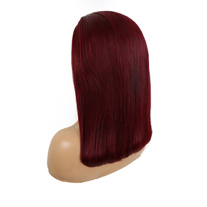 <span class=keywords><strong>Vino</strong></span> tinto 99j Bob pelucas HD transparente encaje completo frente brasileño cabello humano longitud larga 13x4 tamaño de encaje Bob <span class=keywords><strong>corto</strong></span> pelucas en <span class=keywords><strong>Color</strong></span> <span class=keywords><strong>rojo</strong></span> - Product Image 6