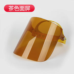 Protection faciale transparente avec bandeau jaune pour la protection contre les éclaboussures, matériau PET de qualité industrielle - Product Image 5