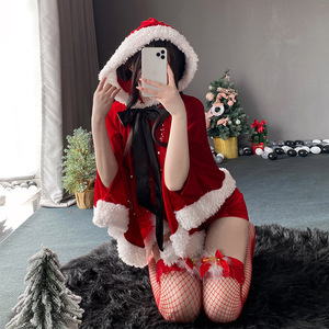 Christmas <b>costumes</b>, female cosplay, bunny girl themed uniform, nightclub sexy dress, cape, cloak, Christmas battle robe - Product Image 2