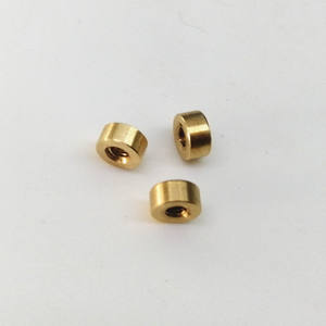 Servicio de mecanizado CNC de precisión, taladrado y fresado, anillos de latón metálicos CNC, rosca interna, tuercas CNC personalizadas - Product Image 2