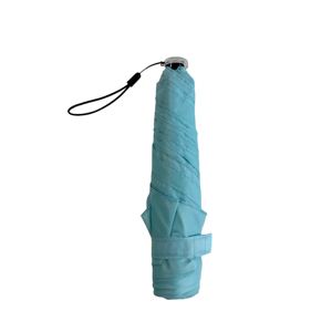 Parapluie compact pliable en trois sections en fibre de verre léger 5K à ouverture manuelle avec poignée en plastique pour le voyage - Product Image 4