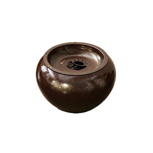 Pure Copper <b>Tea</b> Waste Container Round Heat Resistant For Kung Fu <b>Tea</b> <b>Set</b> Desktop Use Dehua Origin - Product Image 1