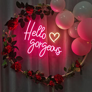 Campione gratuito illuminazione natalizia personalizzato led luce al neon segno decorazione della casa buon compleanno insegna luminosa al neon - Product Image 2