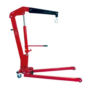 Red Heavy Duty Reparatur werkzeuge 1Ton Folding Hydraulic Engine Crane zu verkaufen