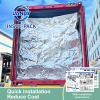 Revestimiento de Envío Altamente Reflectante con Aislamiento Térmico del 96% para Contenedores con Piso, Modelo Landy Insul-Pack INSUL-CTN3