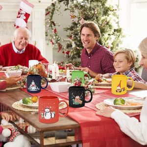 Taza negra de cerámica negra para sublimación de café, porcelana brillante con logotipo personalizado, 11, 15 oz - Product Image 2