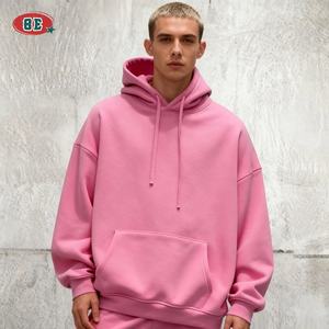 卸売 メンズ ストリートウェア 高品質 53% ポリエステル エッセンシャル 無地 パーカー ブランク カジュアル ヴィンテージ プラスサイズ メンズ パーカー - Product Image 1