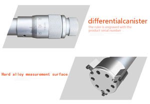 Qinghai ad alta precisione Tre micrometri interni puntano cerchio interno righello di misurazione per la misurazione del foro interno - Product Image 6