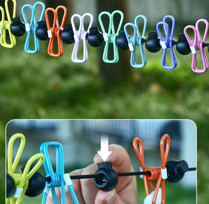 Sèche-<span class=keywords><strong>linge</strong></span> de voyage pliable multifonctionnel en latex, résistant au vent, élastique, montage sur porte/mur - Écologique, gain de place - Product Image 6