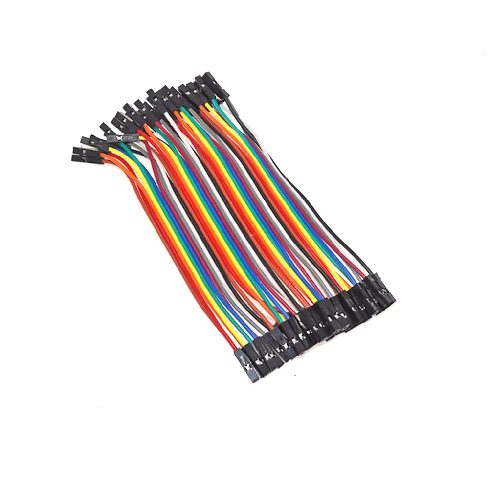 10cm Female to Female 40Pin Solderless Dupont Jumper Cable Breadboard Wires Plug-in Bridges
