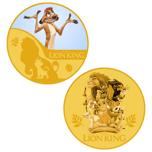 Moneda de Anime Americana al por Mayor: Moneda de Oro del Rey León con Decoración de Doble Lámina Dorada Recuerdo Ideal para Coleccionistas. - Product Image 2