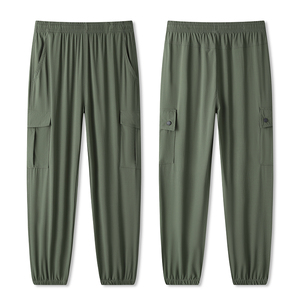 Matériau de qualité supérieure pour streetwear avec pantalon double fonction à ceinture élastique - Product Image 6