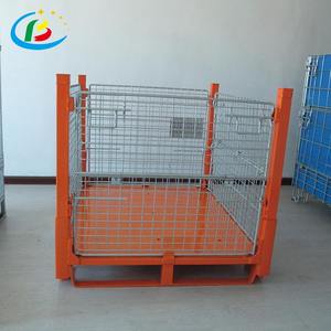 איכות גבוהה אישית קריסת מגולוון רשת מיכל מתכת סיטונאית כלובים אחסון מתכת עגלה - Product Image 4