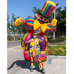 Disfraz <span class=keywords><strong>de</strong></span> marioneta <span class=keywords><strong>de</strong></span> payaso inflable <span class=keywords><strong>de</strong></span> dibujos animados coloridos para caminar - Product Image 3