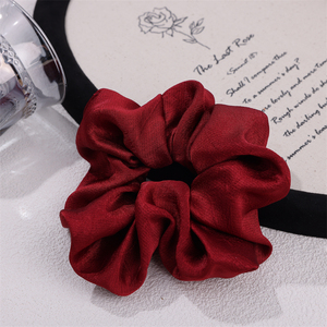 Bán Buôn Satin Vải Scrunchies Lớn Mượt Tóc Quan Hệ Tóc Phụ Kiện Cho Phụ Nữ Cô Gái Tóc Đàn Hồi Đuôi Ngựa Scrunchy - Product Image 5