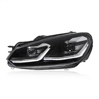 Nouveaux feux de jour à LED et clignotants dynamiques pour Golf Mk6 09-12, lentille 6000K 3000 Lm
