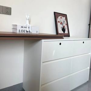 Baru YUBAI Modular ramah lingkungan laci dada meja rias Modern kayu Eropa enam laci cermin berlampu buatan khusus - Product Image 2