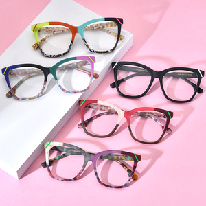 Gafas Borregls de acetato mate para hombre, diseño de marca 2025, nuevas gafas cuadradas de gran tamaño, montura gruesa, lentes ópticas 19343 - Product Image 2