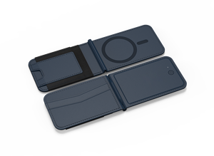 Nouveau portefeuille magnétique en cuir PU findmy amélioré avec chargeur sans fil pour iPhone pour travailler avec apple findmy - Product Image 2