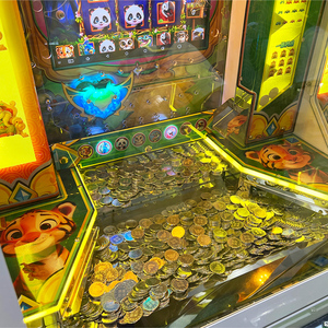 Machine de jeu d'arcade à jetons à monnayeur, style plateforme à pousser, avec récompense de gros prix - Product Image 3