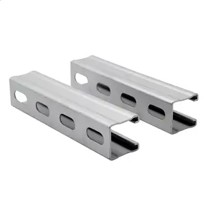 Unistrut de perfil U liso pré-galvanizado de venda direta da fábrica canal de suporte Unistrut para suporte