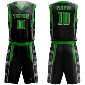 Diseña Tu Propio Uniforme de Baloncesto Personalizado para Adultos, Nuevo, Directo de Fábrica, Cosido, Impreso por Transferencia de Calor - Product Image 1