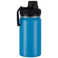 Bouteille d'eau noire en acier inoxydable à double paroi sans BPA de 12 oz 18 oz 22 oz 25 oz 32 oz 40 oz avec plusieurs couvercles