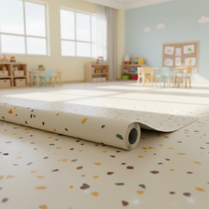 Revêtement de <span class=keywords><strong>sol</strong></span> en vinyle <span class=keywords><strong>PVC</strong></span> écologique, antidérapant, imperméable, pose libre, ignifuge, anti-rayures pour maternelle - Product Image 1