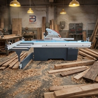 Scie à panneaux verticale haut de gamme pour le travail du bois, puissance 6,6 kW