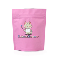 Sachet refermable anti-odeur personnalisable à fermeture éclair, pochette verticale de 3,5 grammes avec impression UV, réutilisable, de qualité alimentaire, pour emballage de bonbons