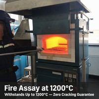 Coupelles d'essai en argile réfractaire de magnésite 6A 7A 8A pour l'essai de l'or