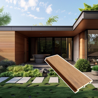Revêtement mural WPC co-extrudé, panneau mural extérieur, revêtement composite capoté, extérieur, pour une finition de façade durable