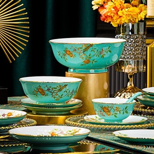 Assiettes et services de vaisselle en céramique de Jingdezhen, assiettes de table en porcelaine blanche, bols blancs de qualité supérieure Phnom Penh, vaisselle domestique pour l'inauguration de la maison - Product Image 3