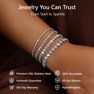 Pulsera de tenis ajustable brillante para novia, regalo de joyería de moda para mujer, pulsera clásica de circonita cúbica con diamantes 5A de 3 mm - Product Image 4