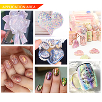 Haute qualité caméléon flocons couleur changement Chrome paillettes pour Nail Art feuille flocons en gros